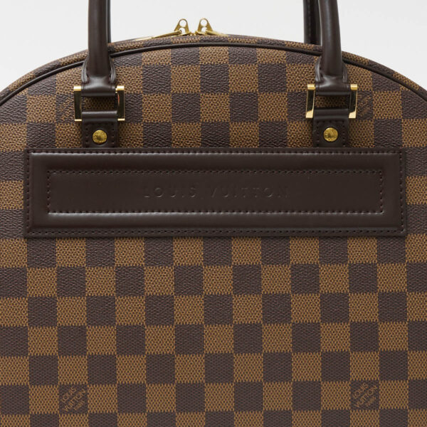 compass1705110763 Louis Vuitton Nolita Handbag Damier Canvas Leather Brown