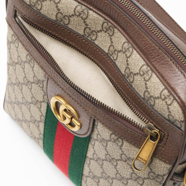 compass1705112810 Gucci Ophidia GG Small Messenger Bag GG Supreme Leather Beige