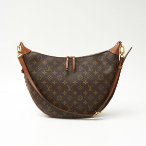 compass1705119445 Louis Vuitton Pochette Croissant 2way Shoulder Bag Monogram Brown