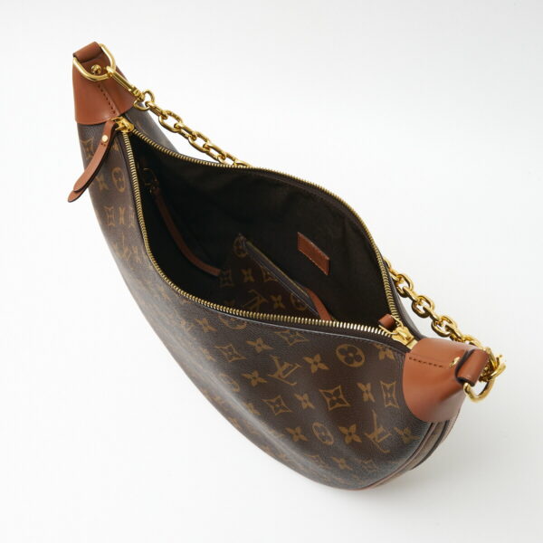 compass1705119513 Louis Vuitton Loop Hobo Shoulder Bag Reverse Brown