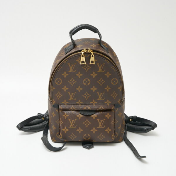 compass1706496790 Louis Vuitton Palm Springs Backpack PM Rucksack Leather Brown