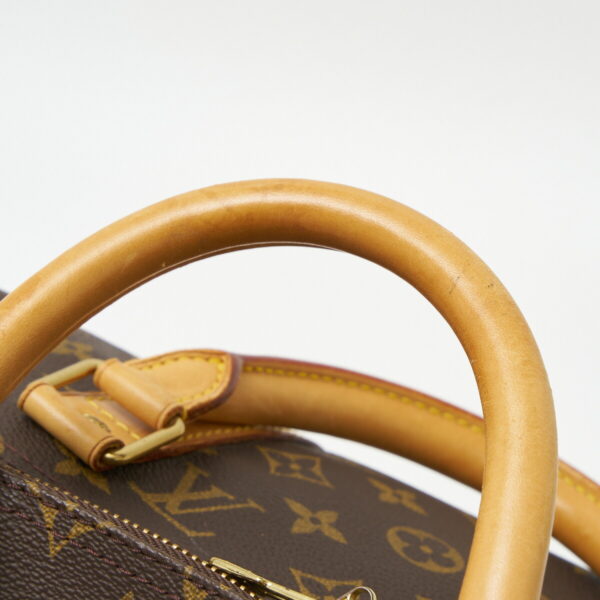 compass1706502707 Louis Vuitton Keepall 50 Travel Bag Monogram Canvas Leather Brown