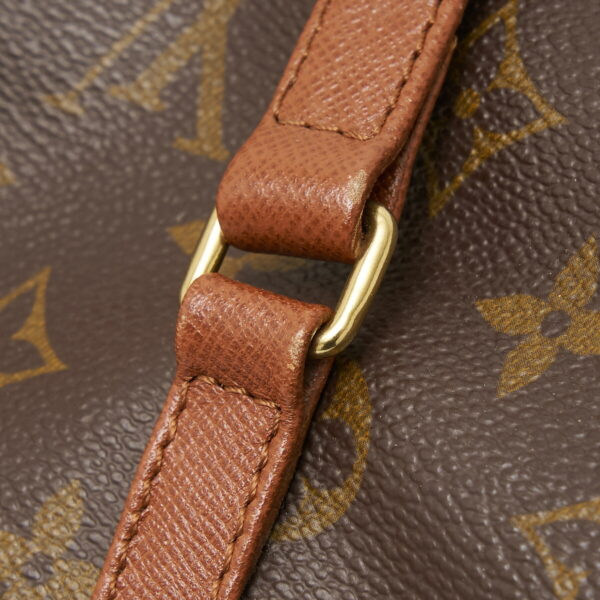 compass1706513565 Louis Vuitton Papillon 30 Model Barrel Handbag Monogram Canvas Leather Brown