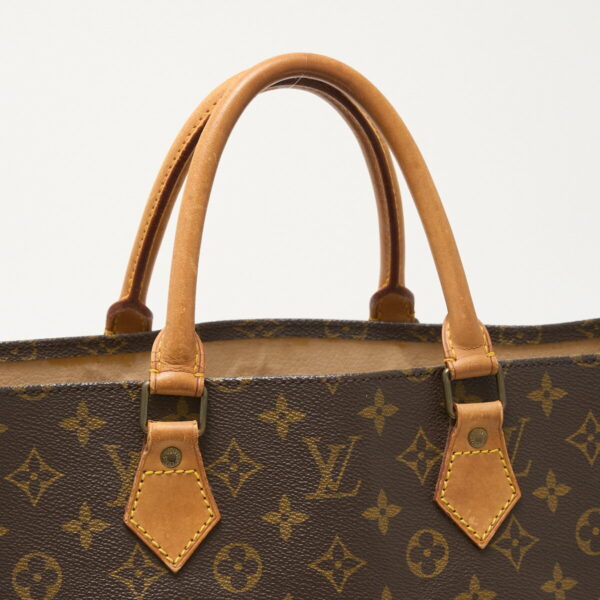 compass1710226555 Louis Vuitton Sac Plat Canvas Leather Brown