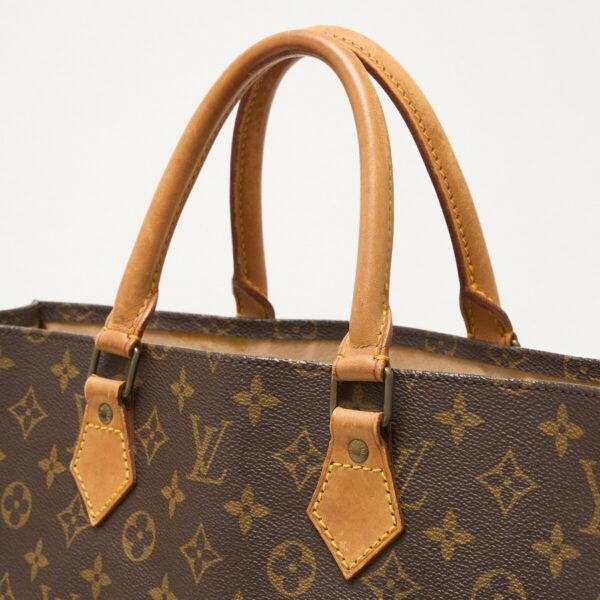 compass1710226564 Louis Vuitton Sac Plat Canvas Leather Brown