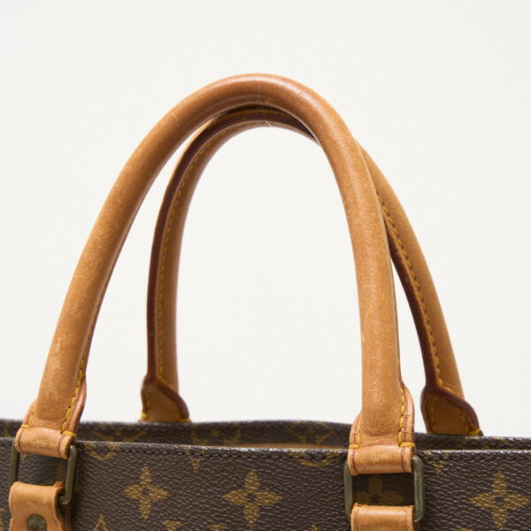 compass1710226579 Louis Vuitton Sac Plat Canvas Leather Brown