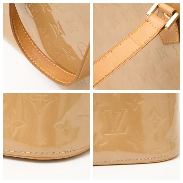 compass1710228407 Louis Vuitton Houston Shoulder Handbag Vernis Leather Beige