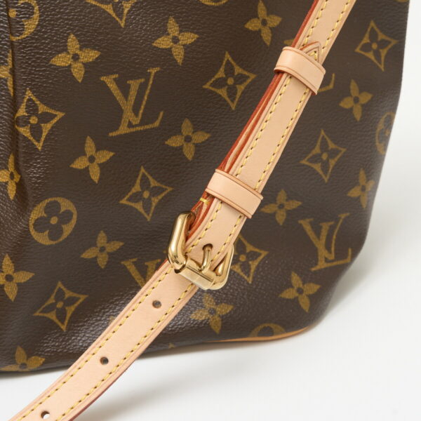 compass1710292016 Louis Vuitton Palermo PM Tote Shoulder Bag Monogram Brown