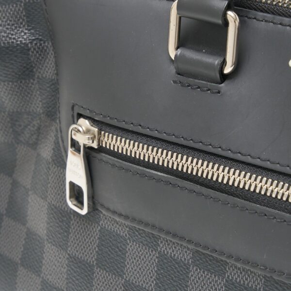 compass1710295236 Louis Vuitton Porte Documandeur Business Handbag Damier Graphite Leather Black