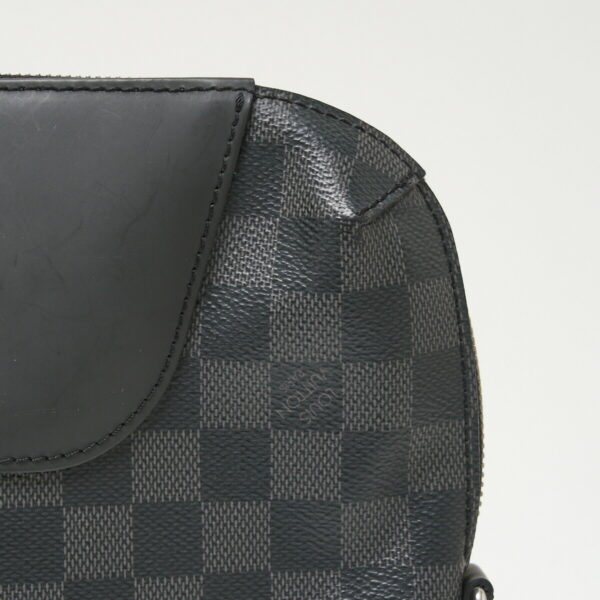 compass1710295256 Louis Vuitton Porte Documandeur Business Handbag Damier Graphite Leather Black