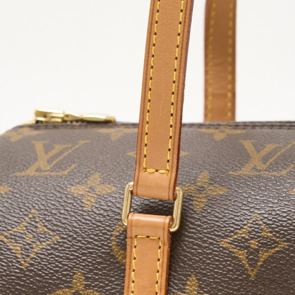 compass1710295701 Louis Vuitton Papillon 30 Hand Shoulder Bag Monogram Leather Brown