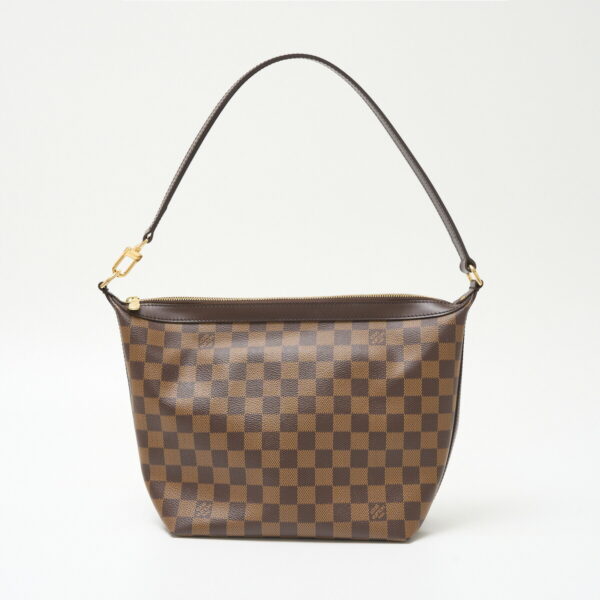 compass1710304072 Louis Vuitton Illovo MM Shoulder Bag Damier Canvas Leather Brown