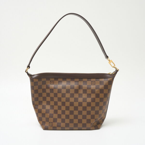 compass1710304081 Louis Vuitton Illovo MM Shoulder Bag Damier Canvas Leather Brown