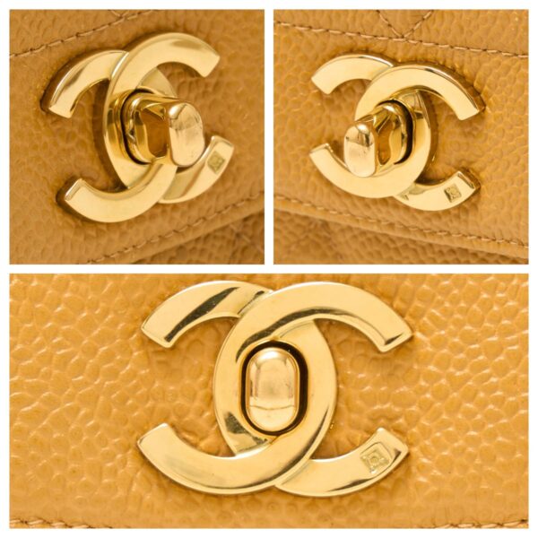 compass1710313514 Chanel Diana Chain Shoulder Bag Yellow