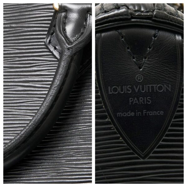 compass1711179738 Louis Vuitton Speedy 35 Handbag Epi Leather Black