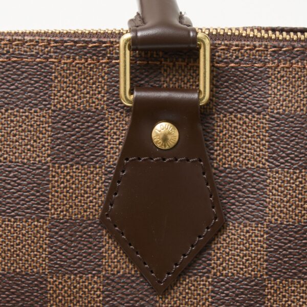 compass1711182645 Louis Vuitton Speedy 35 Handbag Damier Leather Brown