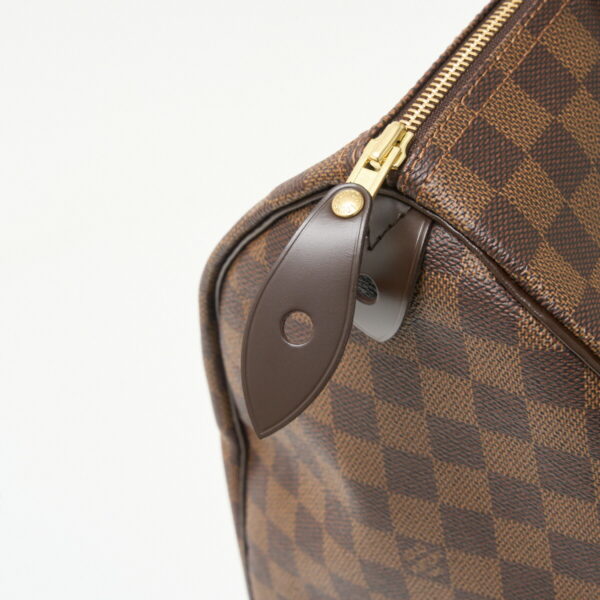 compass1711182657 Louis Vuitton Speedy 35 Handbag Damier Leather Brown