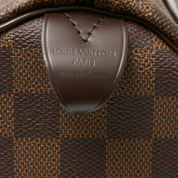 compass1711182661 Louis Vuitton Speedy 35 Handbag Damier Leather Brown