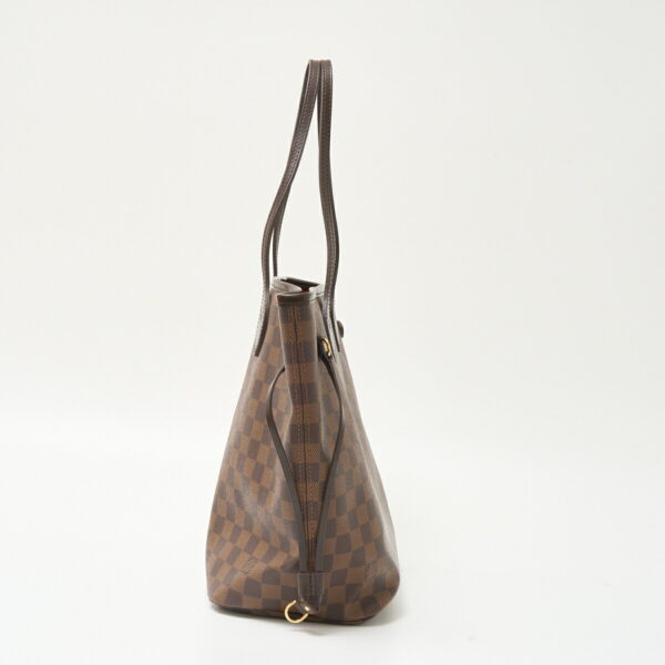 compass1711185375 Louis Vuitton Neverfull MM Tote Shoulder Bag Damier Canvas Leather Brown