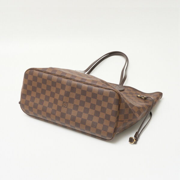 compass1711185391 Louis Vuitton Neverfull MM Tote Shoulder Bag Damier Canvas Leather Brown