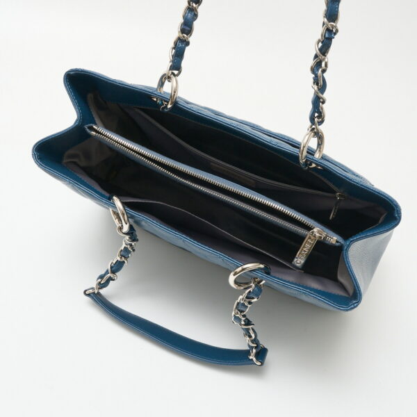 compass1711250093 Chanel GST Chain Tote Bag Blue Blue