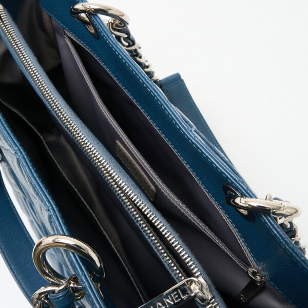 compass1711250098 Chanel GST Chain Tote Bag Blue Blue