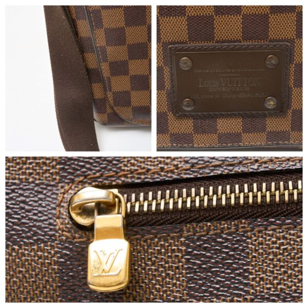 compass1711251221 Louis Vuitton Brooklyn MM Crossbody Bag Damier Canvas Brown