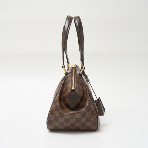 compass1712991242 Louis Vuitton Verona PM Damier Ebene Canvas Leather Brown