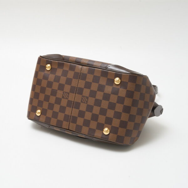 compass1712991252 Louis Vuitton Verona PM Damier Ebene Canvas Leather Brown