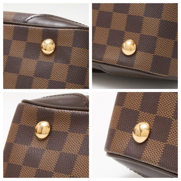 compass1712991263 Louis Vuitton Verona PM Damier Ebene Canvas Leather Brown