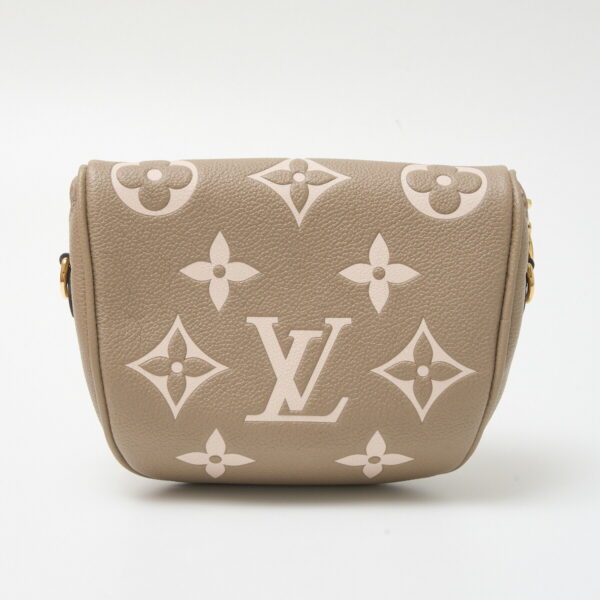 compass1712992506 Louis Vuitton Mini Bum Bag Hand Shoulder Bag Monogram Empreinte Leather Beige White