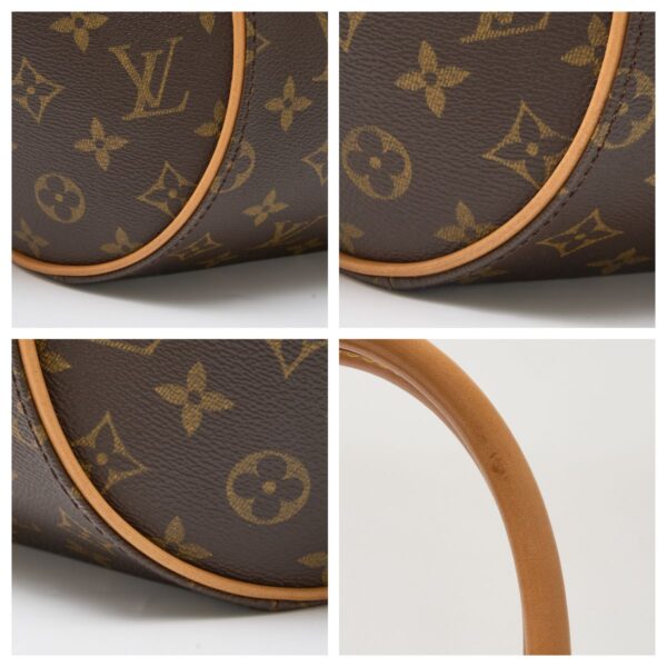 compass1712995095 Louis Vuitton Ellipse MM Handbag Monogram Canvas Leather Brown