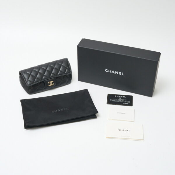 compass1713842392 Chanel Eyewear Case Black