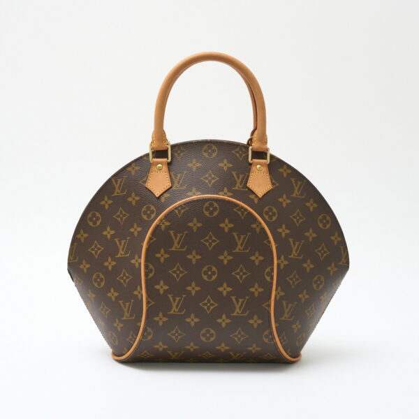 compass1714881357 Louis Vuitton Ellipse PM Handbag Monogram Canvas Leather Brown