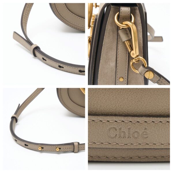 compass1714900727 Chloe Nile Small Calfskin Bracelet Bag Gray