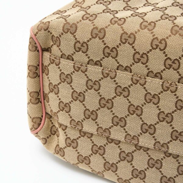 compass1715243353 Gucci Sookie Tote GG Canvas Leather Beige Pink