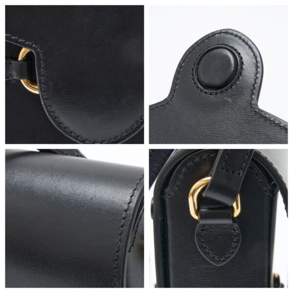 compass1715324276 Gucci Horsebit 1955 Mini Shoulder Bag Black