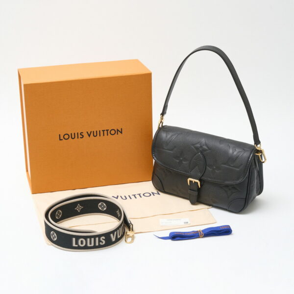 compass1715489665 Louis Vuitton Diane 2way Shoulder Bag Empreinte Black