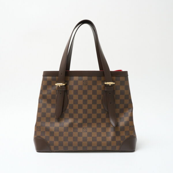 compass1715743057 Louis Vuitton Hampstead MM Tote Shoulder Bag Damier Brown