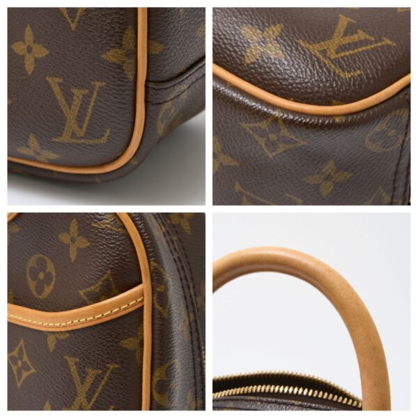 compass1715752593 Louis Vuitton Trouville Handbag Monogram Leather Brown