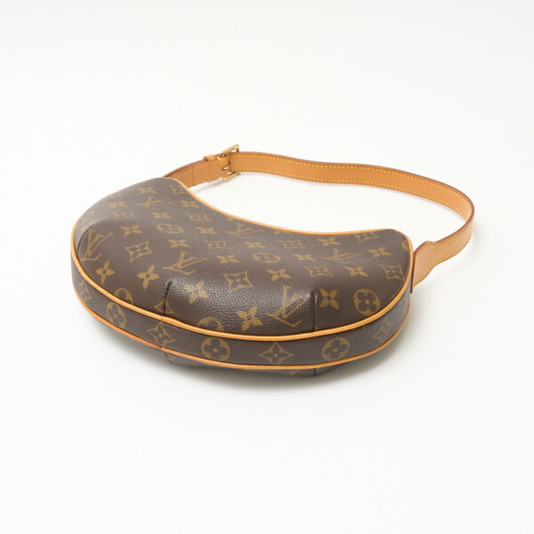 compass1715752817 Louis Vuitton Pochette Croissant 2way Shoulder Bag Monogram Brown