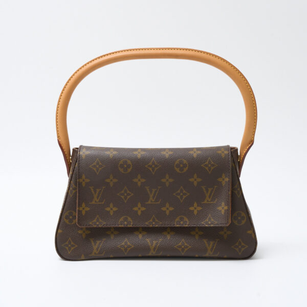 compass1715755204 Louis Vuitton Mini Looping 2way Hand Shoulder Bag Monogram Brown