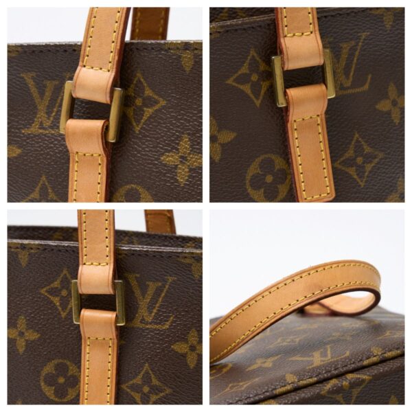 compass1715834530 Louis Vuitton Vavin PM Handbag Monogram Canvas Leather Brown