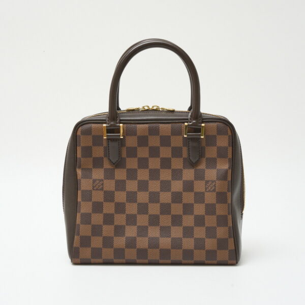 compass1717482721 Louis Vuitton Brera Handbag Damier Ebene Leather Brown