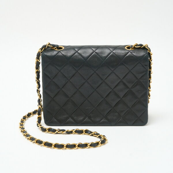 compass1717490956 Chanel Lambskin Mini Shoulder Bag Black