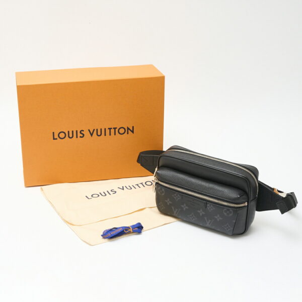 compass1717491699 Louis Vuitton Bum Bag Outdoor Bag Eclipse Taiga Leather Black