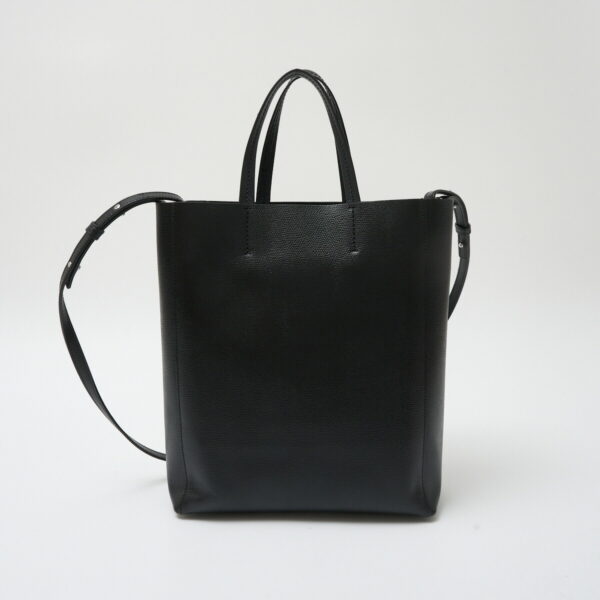 compass1717552849 Celine Vertical Hippo Bag Calfskin Leather Black