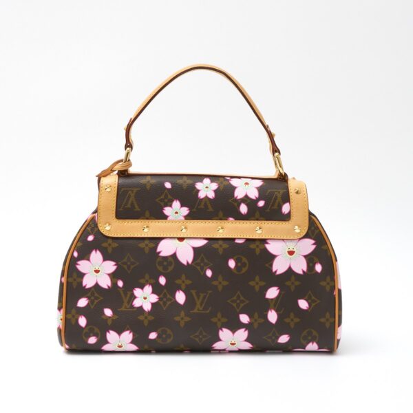 compass1718760334 Louis Vuitton Sac Retro PM Handbag Monogram Cherry Blossom Leather Brown Pink