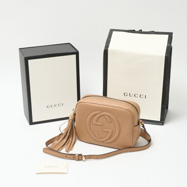 compass1723532943 Gucci Soho Disco Bag Leather Beige