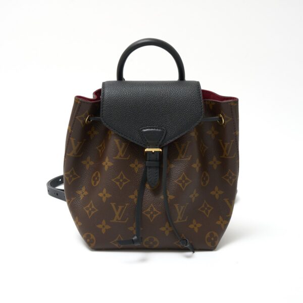 compass1723533865 Louis Vuitton Montsouris NM BB 2way Backpack Handbag Monogram Leather Brown Black